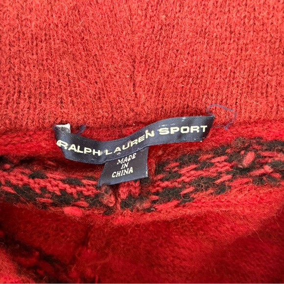 Ralph Lauren Wool Cashmere Hooded Cardigan Sweater L - Picture 6 of 7